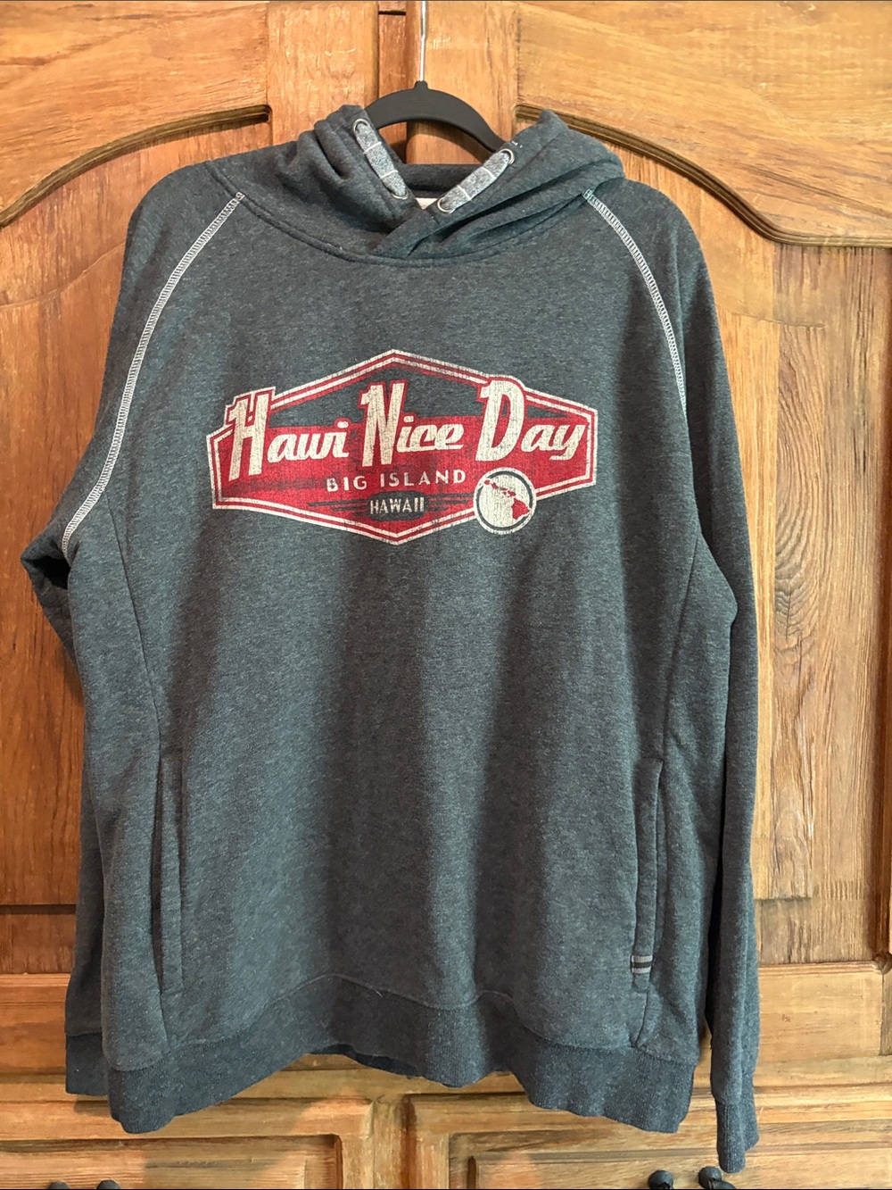 Charcoal Hooded Pullover Sweatshirt